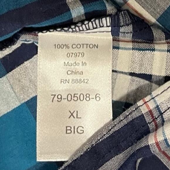 Boulder Creek‎ Men's Button Up Short Sleeve Shirt Size XL Big - Picture 4 of 7